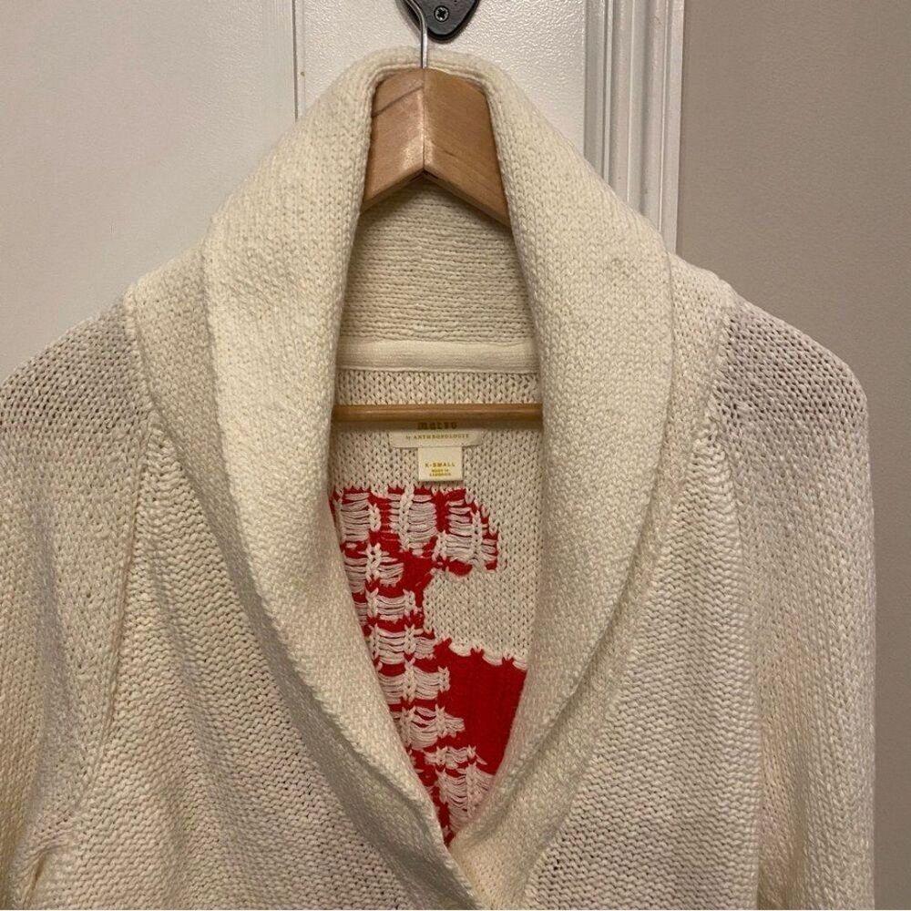 NWT Anthropologie Maeve Lobster Cardigan XS-Rare Find - Picture 6 of 8
